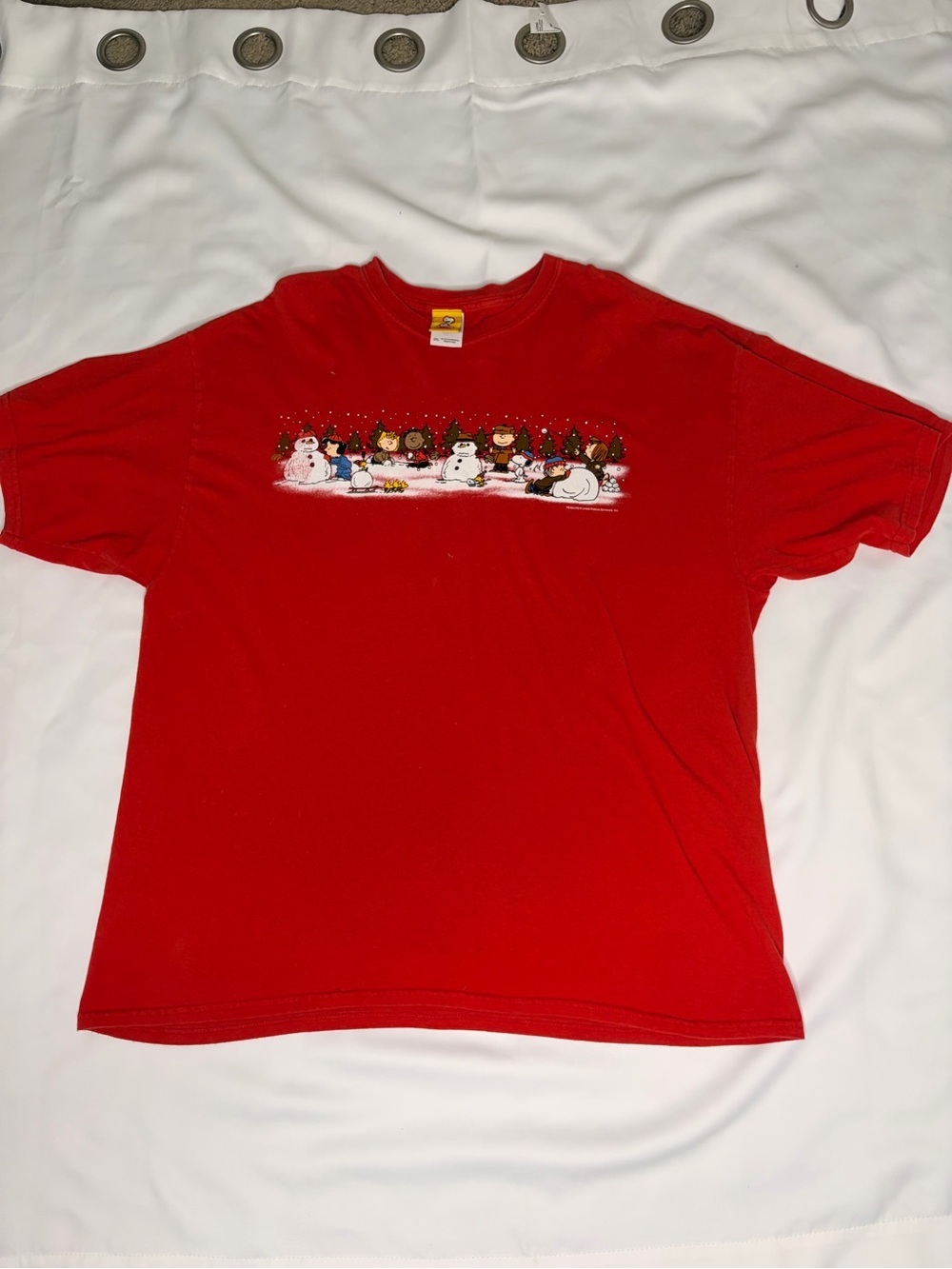 Mens Vintage PEANUTS christmas t-shirt size 2XL
